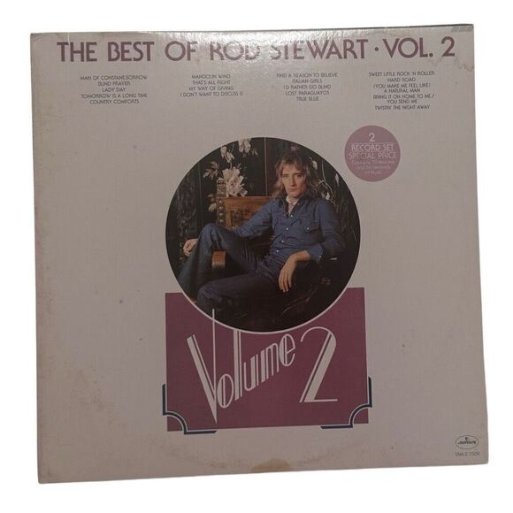 The Best Of Rod Stewart Vol. 2 Double LP | 1976 | Mercury SRM-2-7509 Vinyl - Picture 1 of 16